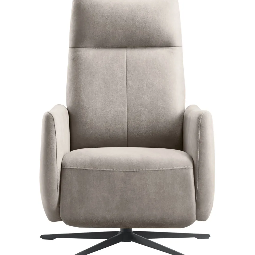 Outlet Pronto Wonen Relaxfauteuil Lanciare elektrisch lichtgrijs