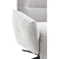 Outlet Pronto Wonen Relaxfauteuil Livo handmatig verstelbaar lichtgrijs