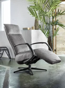 Outlet Pronto Wonen Relaxfauteuil Moio verstelbare rug en voetensteun