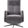 Pronto Wonen Relaxfauteuil Perfini elektrisch verstelbare rug en voetensteun antraciet