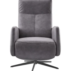 Pronto Wonen Relaxfauteuil Perfini elektrisch verstelbare rug en voetensteun antraciet