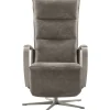 Outlet Pronto Wonen Relaxfauteuil Seduto elektrisch microleder donkergrijs