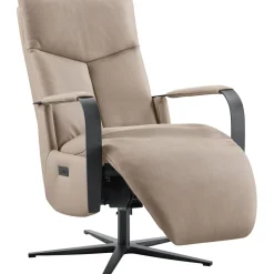 Best Pronto Wonen Relaxfauteuil Seduto elektrisch leder beige