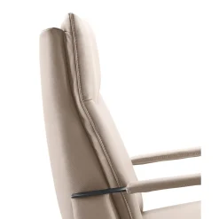Best Pronto Wonen Relaxfauteuil Seduto elektrisch leder beige