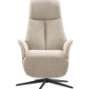 New Pronto Wonen Relaxfauteuil Serio beige licht hout premium comfort