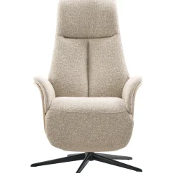 New Pronto Wonen Relaxfauteuil Serio beige licht hout premium comfort
