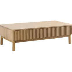 Outlet Pronto Wonen Salontafel Arrosto eikenhout 70x135 cm rechthoekig light roast
