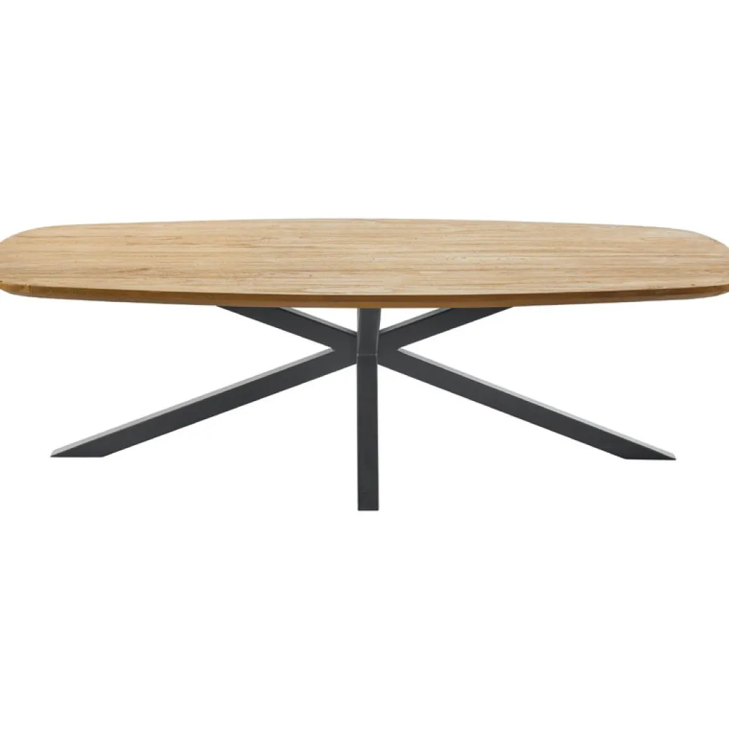 Discount Pronto Wonen Salontafel Aska teakhout 70x140 cm Deens ovaal naturel brushed