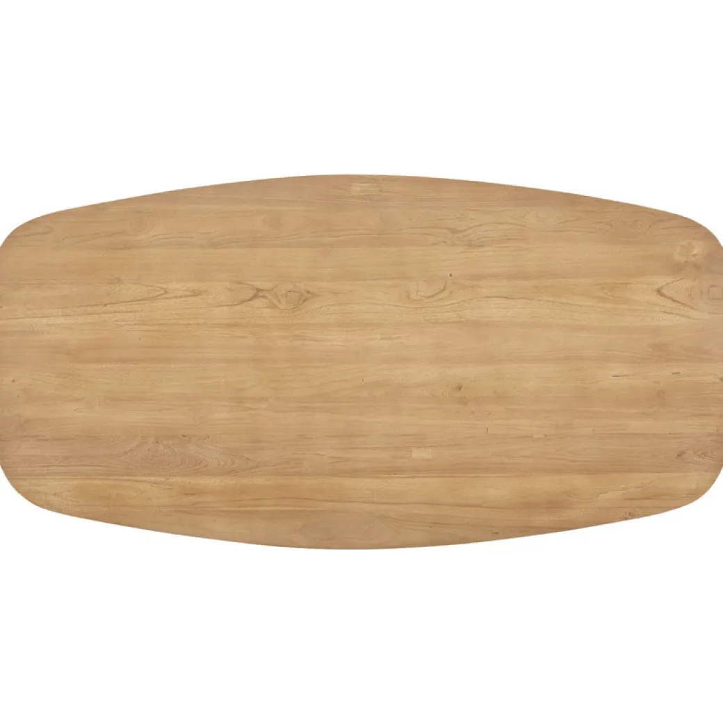Discount Pronto Wonen Salontafel Aska teakhout 70x140 cm Deens ovaal naturel brushed
