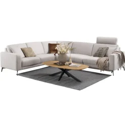 Discount Pronto Wonen Salontafel Aska teakhout 70x140 cm Deens ovaal naturel brushed