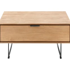 Outlet Pronto Wonen Salontafel Aska 80x80 cm vierkant naturel brushed