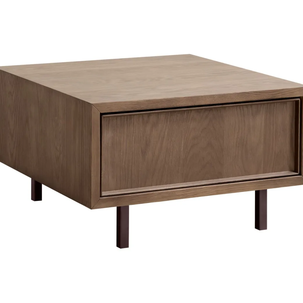 Best Pronto Wonen Salontafel Calvo bruin 64x64 cm vierkant