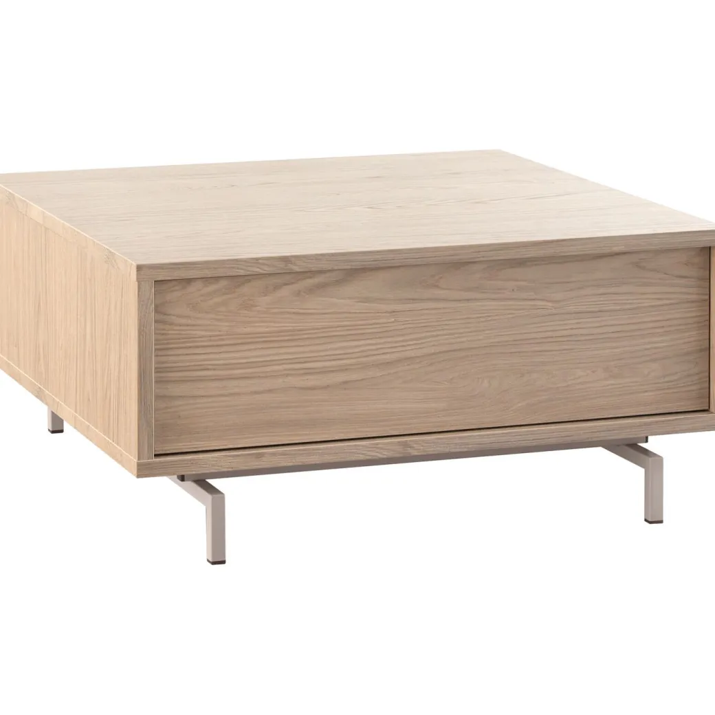 Discount Pronto Wonen Salontafel Famosa 83x83 cm vierkant bruin
