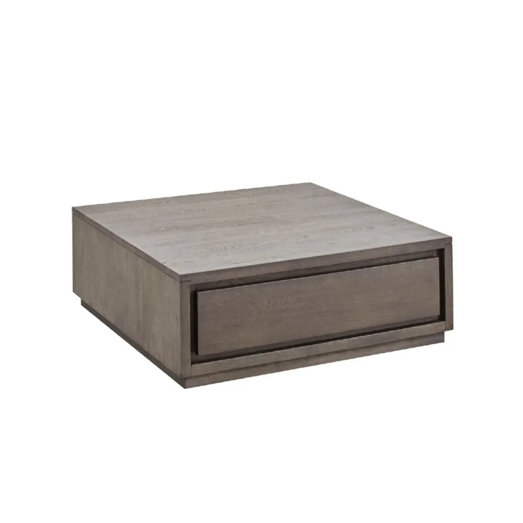 Pronto Wonen Salontafel Lavio eikenhout 86x86 cm vierkant grafiet