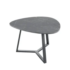 New Pronto Wonen Salontafel Lineto 47x61 cm organisch zwart keramiek