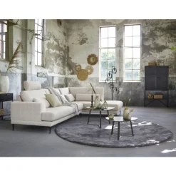 New Pronto Wonen Salontafel Lineto 47x61 cm organisch zwart keramiek