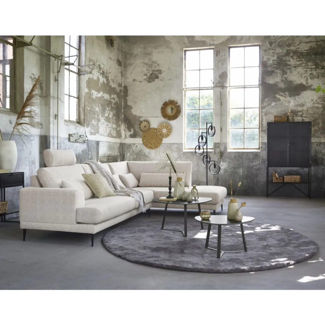 New Pronto Wonen Salontafel Lineto 47x61 cm organisch zwart keramiek