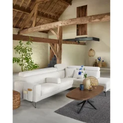 Best Pronto Wonen Salontafel Mascaro 135x67 cm Deens ovaal dark mango