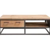 Outlet Pronto Wonen Salontafel Mesola 65x130 cm rond mango natural