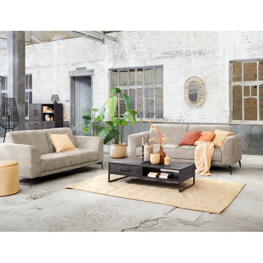 Best Pronto Wonen Salontafel Piastra 126x64 cm zwart