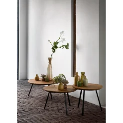 New Pronto Wonen Salontafel Romaro 55 cm rond teak mix rough