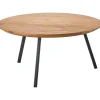 Clearance Pronto Wonen Salontafel Romaro teakhout 75 cm rond mix rough