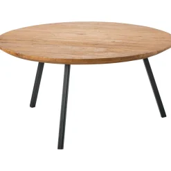 Clearance Pronto Wonen Salontafel Romaro teakhout 75 cm rond mix rough