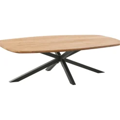 Pronto Wonen Salontafel Romaro teakhout 140x70 cm Deens ovaal mix rough