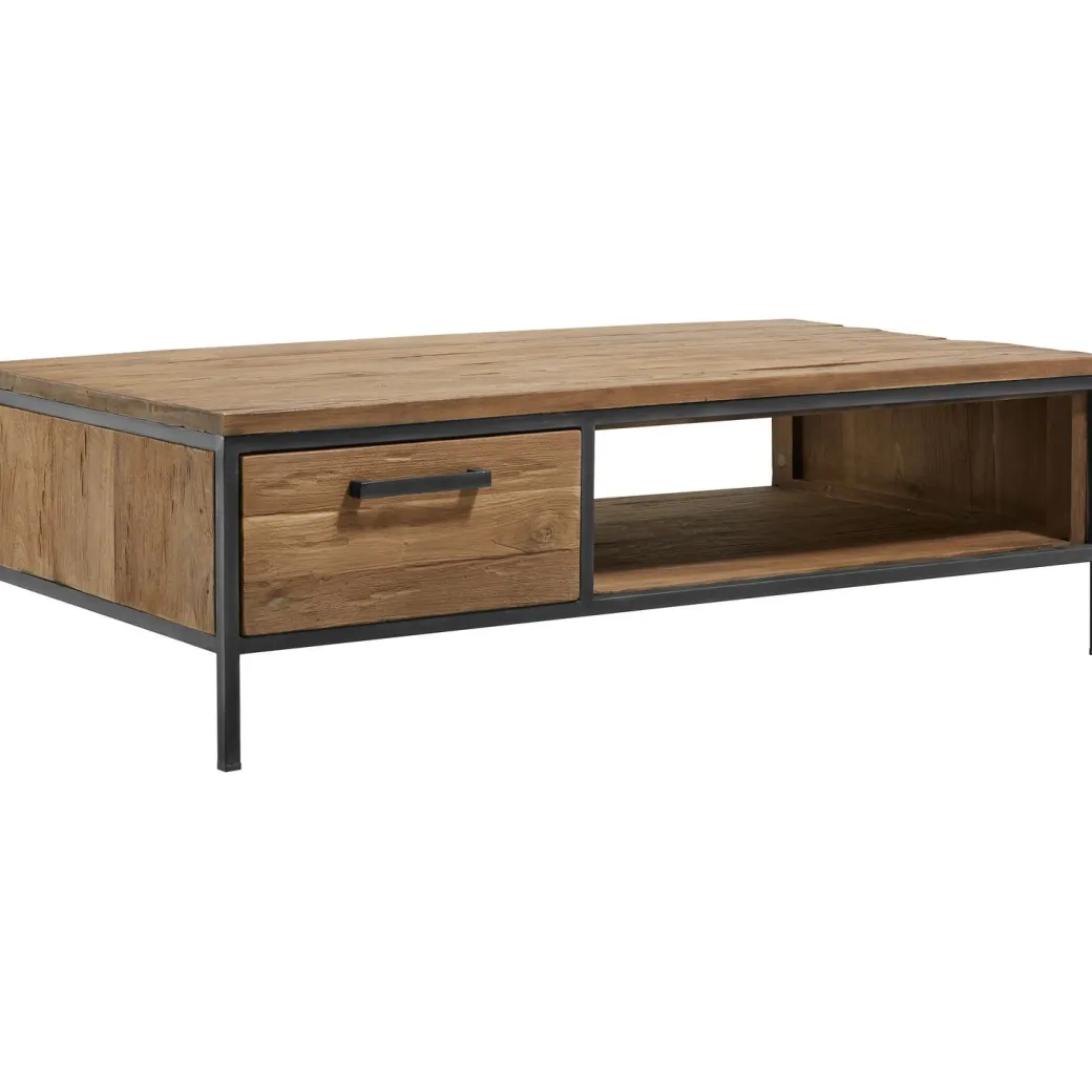New Pronto Wonen Salontafel Romaro teakhout 135x67 cm rechthoekig mix rough