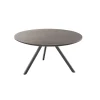 New Pronto Wonen Salontafel Tavolo eikenhout 80 cm rond grafiet
