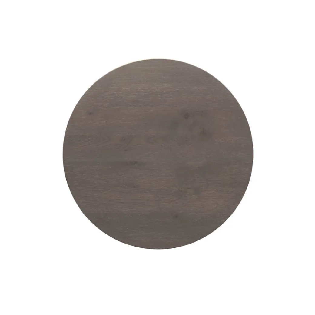 New Pronto Wonen Salontafel Tavolo eikenhout 80 cm rond grafiet
