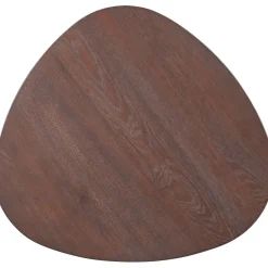 Clearance Pronto Wonen Salontafel Tavolo eikenhout 70x70 cm organisch donkerbruin
