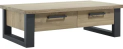 Sale Pronto Wonen Salontafel Verato eikenhout 70x140 cm rechthoekig natural grey