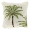 Best Pronto Wonen Sierkussen Antrona 45x45 cm wit palmboom