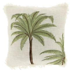 Best Pronto Wonen Sierkussen Antrona 45x45 cm wit palmboom