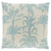 Sale Pronto Wonen Sierkussen Canosa blauw met palmboom print