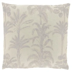 Clearance Pronto Wonen Sierkussen Canosa grijs met palmboom print
