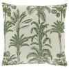 Online Pronto Wonen Sierkussen Canosa lichtgroen met palmboom print
