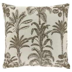 Online Pronto Wonen Sierkussen Canosa taupe met palmboom print