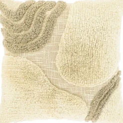 Sale Pronto Wonen Sierkussen Foglia 45x45cm dessin 3 naturel