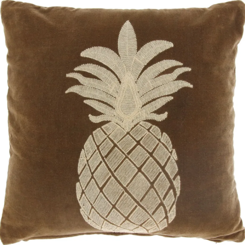 Online Pronto Wonen Sierkussen Gorduno ananas 45x45cm bruin