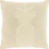 Hot Pronto Wonen Sierkussen Gorduno ananas 45x45cm wit