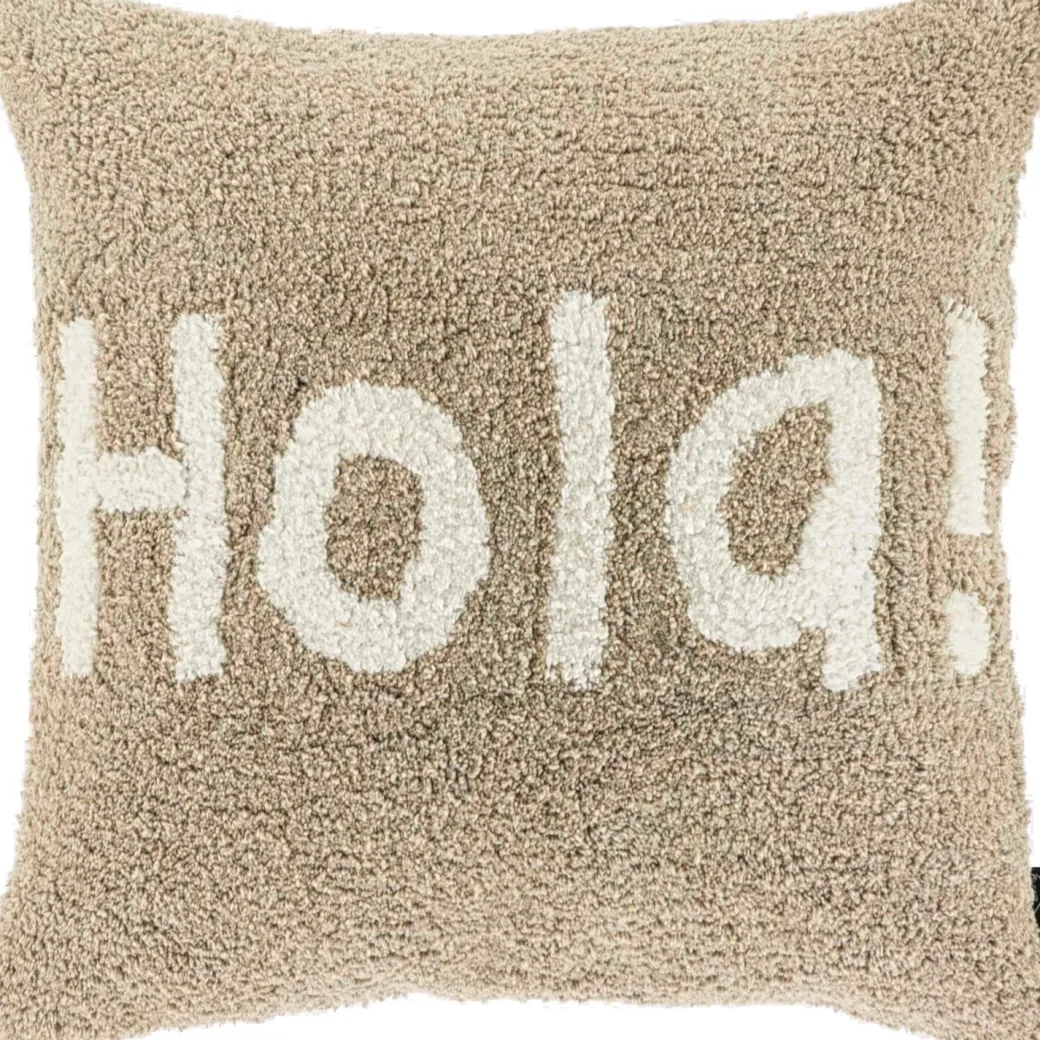 New Pronto Wonen Sierkussen Isarco 45x45cm hola lichtgrijs