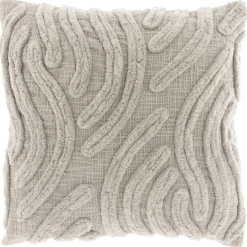 Pronto Wonen Sierkussen Personico 45x45cm grijs