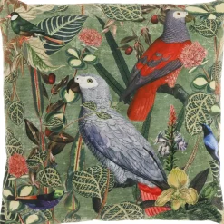 Online Pronto Wonen Sierkussen Puntamar papegaaien 45x45cm groen