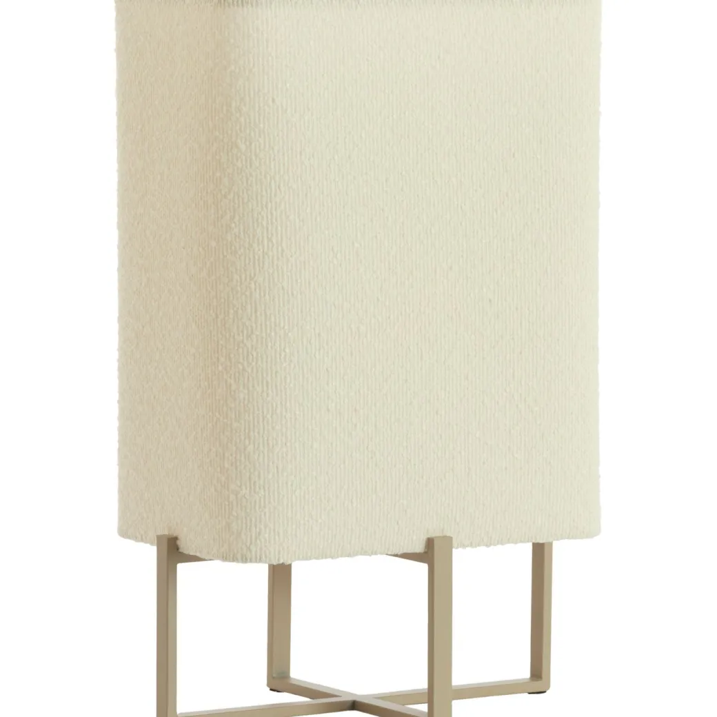 Best Pronto Wonen Tafellamp Focate taupe rechthoek hoog ecru 1-lichts