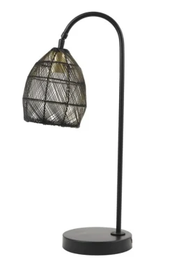 Online Pronto Wonen Tafellamp Marola zwart goud 60x23 cm