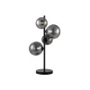 Clearance Pronto Wonen Tafellamp Olivento zwart smoke glas 4-lichts