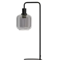 Online Pronto Wonen Tafellamp Peglio glas smoke zwart 1-lichts