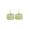 Discount Pronto Wonen Theelicht Benevento Led creme 4 cm rond set van 2